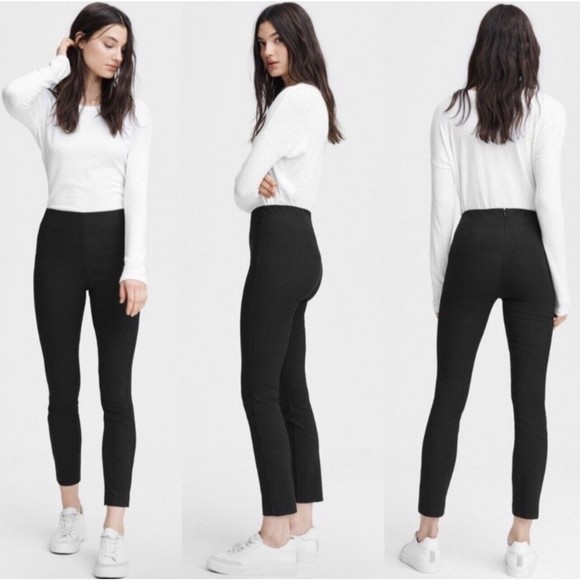 Rag & Bone Women's Simone High Rise Skinny Black Pants Size 0 $325 - Picture 3 of 10